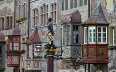 Штайн-на-рейне - живопись на стенах, фахверковые дома, романтичные рейнские пейзажи Из Цюриха в Штайн-ам-Райн